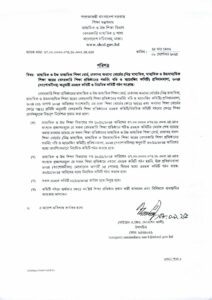 শিক্ষা মন্ত্রণালয়ের মাধ্যমিক ও উচ্চ শিক্ষা বিভাগ ওয়েবসাইটে প্রকাশিত পরিপত্র